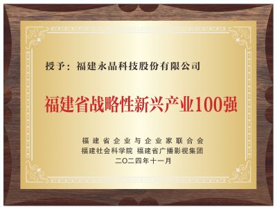 福建省战略性新兴产业100强
